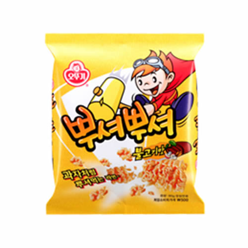 [オットゥギ]プショプショ(焼き肉味) 90g × 24袋/韓国お菓子/ラーメンスナック/おやつ