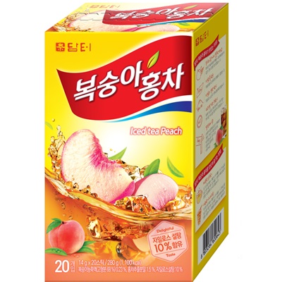 [ダムト]桃紅茶(20包) 280g×20個/韓国食品/ピーチティー/健康飲料/アイスティー