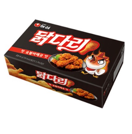 [農心]鶏もも(ホット炭火バーベキュー味)66g×20箱/韓国スナック菓子