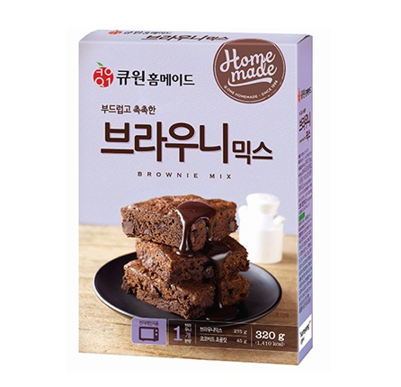 [Q1ホームメイド]ブラウニー·ミックス 320g×10個/韓国食品/製菓製パン/ブラウニーミックス/自家製ブラウニー