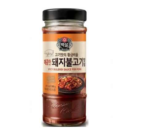 [CJ]白雪 やや辛い 豚プルゴギ タレ 500g/韓国食品/BBQソース/焼肉たれ/韓国調味料 