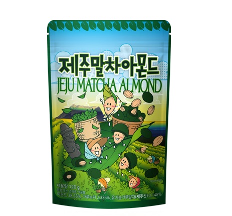 [Tom's Farm]濟州島 抹茶 アーモンド 120g × 10袋/韓国お菓子/ミックスナッツ/おつまみ