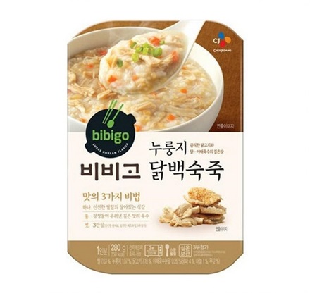 [ビビゴ]おこげ 鶏肉水炊き粥 280g×18袋/韓国食品/レトルト/保存食/bibigo/健康粥