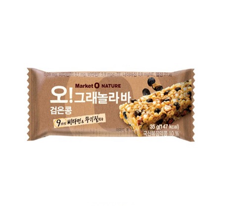 [マーケットオー]グラノーラバ ー 黒豆 35g×30個/韓国お菓子/韓国スナック/プロテインバー/チョコバー/Market O