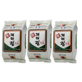 [朝陽食品]廣川 弁当海苔 3袋(15g)×24個/韓国食品/韓国味付けのり/焼きのり